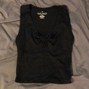 American Eagle Black Crop Top